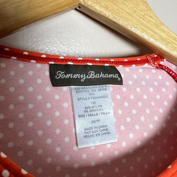 CLEARANCE! Orange Tommy Bahama Rash Guard Swim Top Size XS EUC - Picture 7 of 7